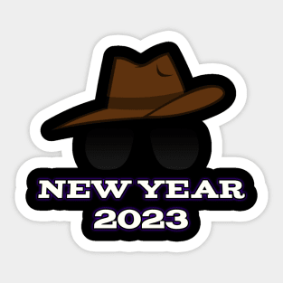 New Year's T-shirt Sticker